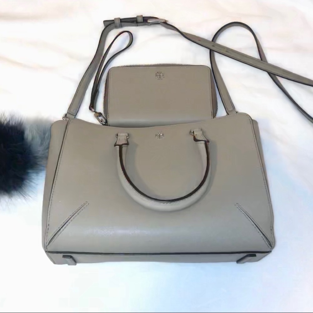 SOLD!Tory Burch Robinson Saffiano Purse and Wallet